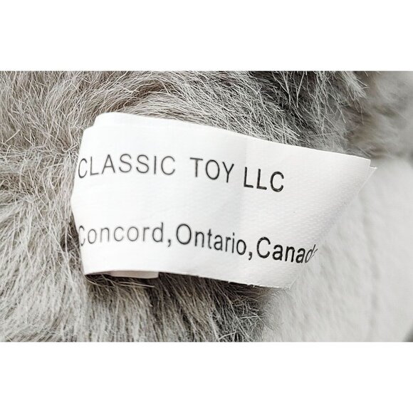 Classic Toy LLC Gray Kangroo w/Baby Plush 10" Stuffed Animal Vintage - Picture 4 of 4